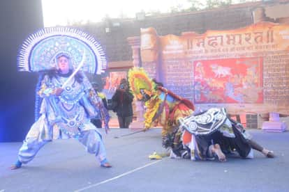 Fifth day of the Mahabharata conclave: Performances of Jaya, Abhimanyu Vadha, and Andhayug on the stages of Bh
