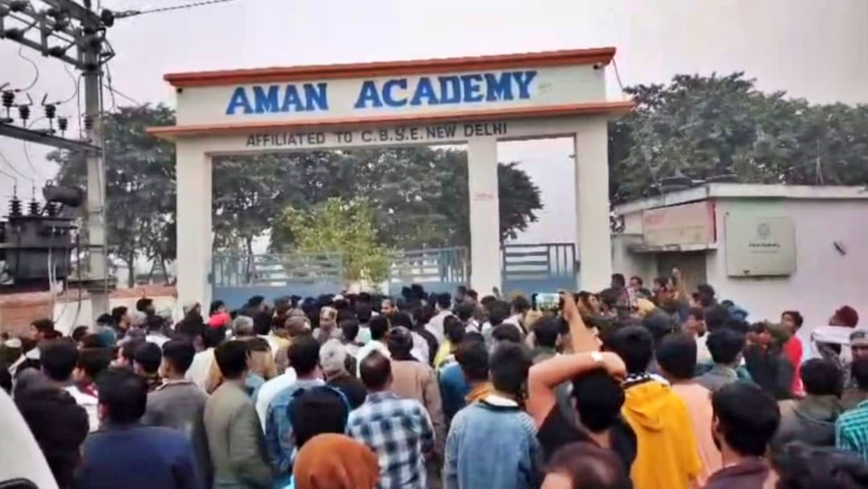 Class 3 student dies after falling from school van driver absconds villagers create ruckus at school