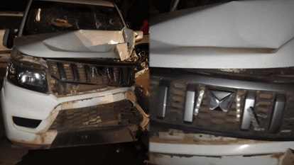 Bolero collided with taxi in Jagdalpur and injuring nine people