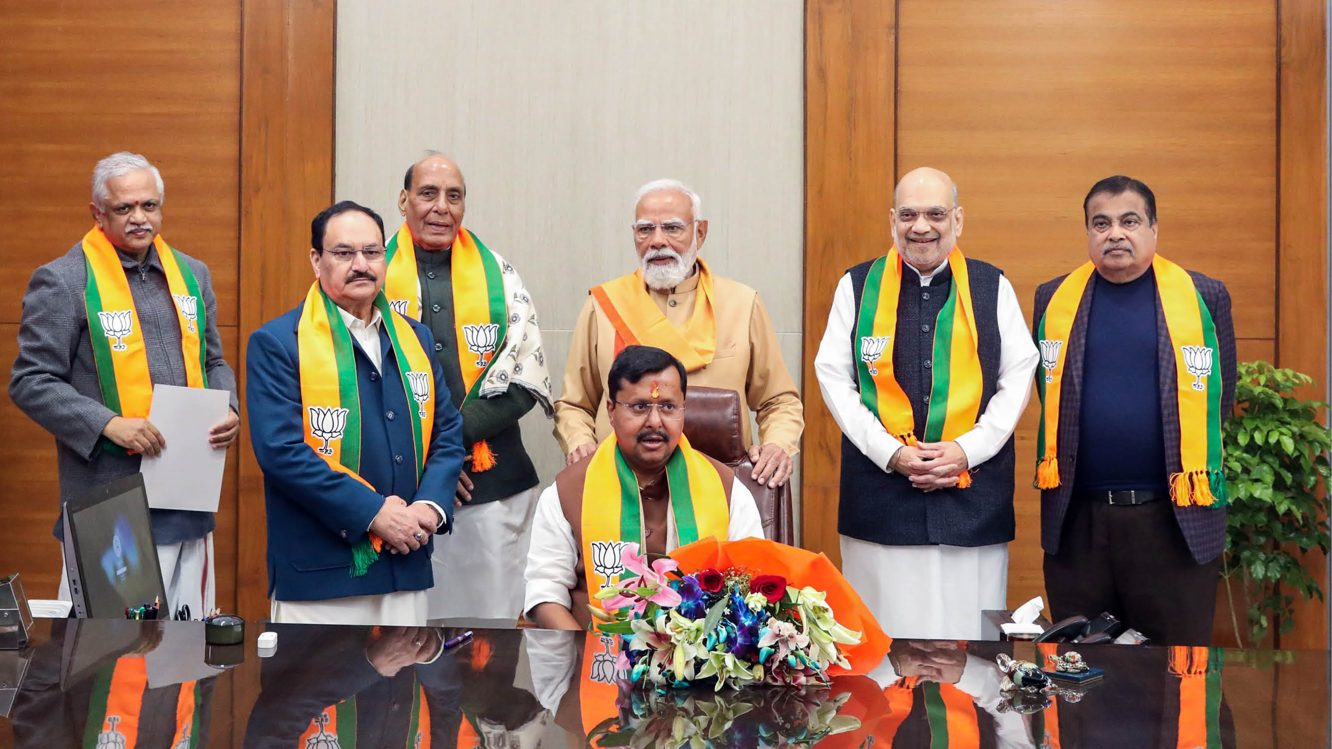 Nitin Nabin elected national president of bjp Photos