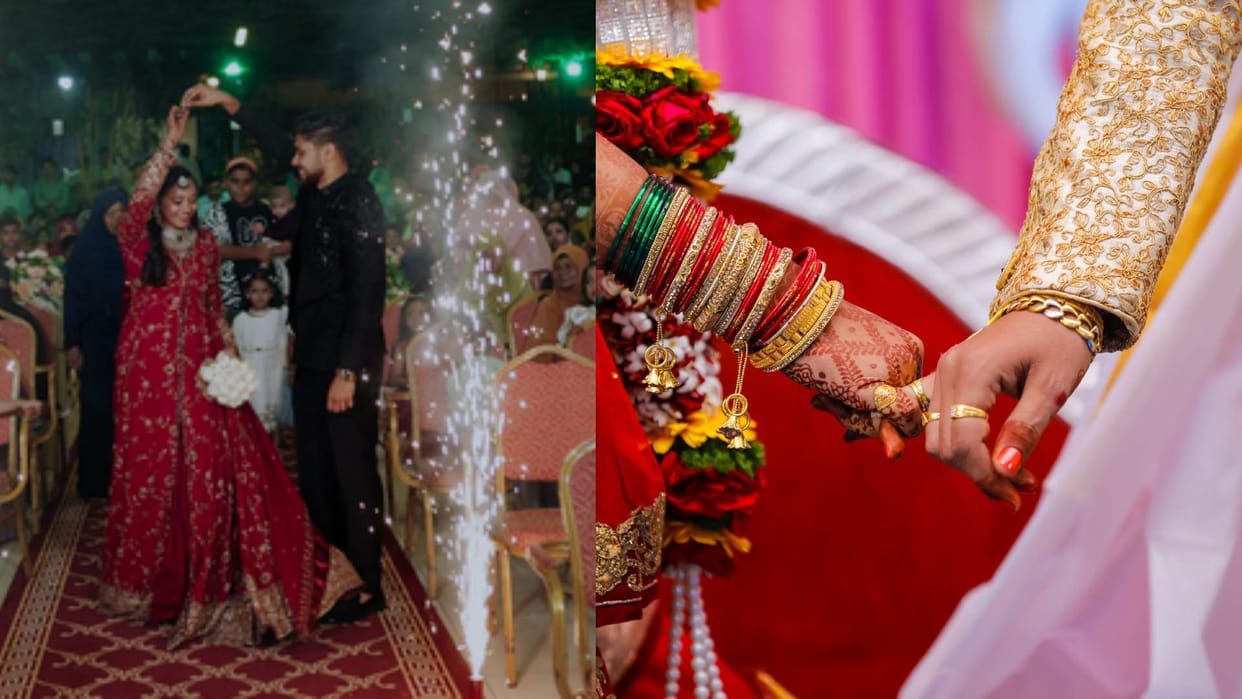 Bride sings haule haule at wedding groom forgot to look away video goes viral