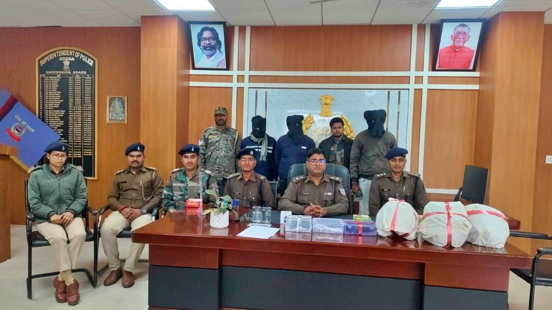 पुलिस की गिरफ्त में कांड के आरोपी