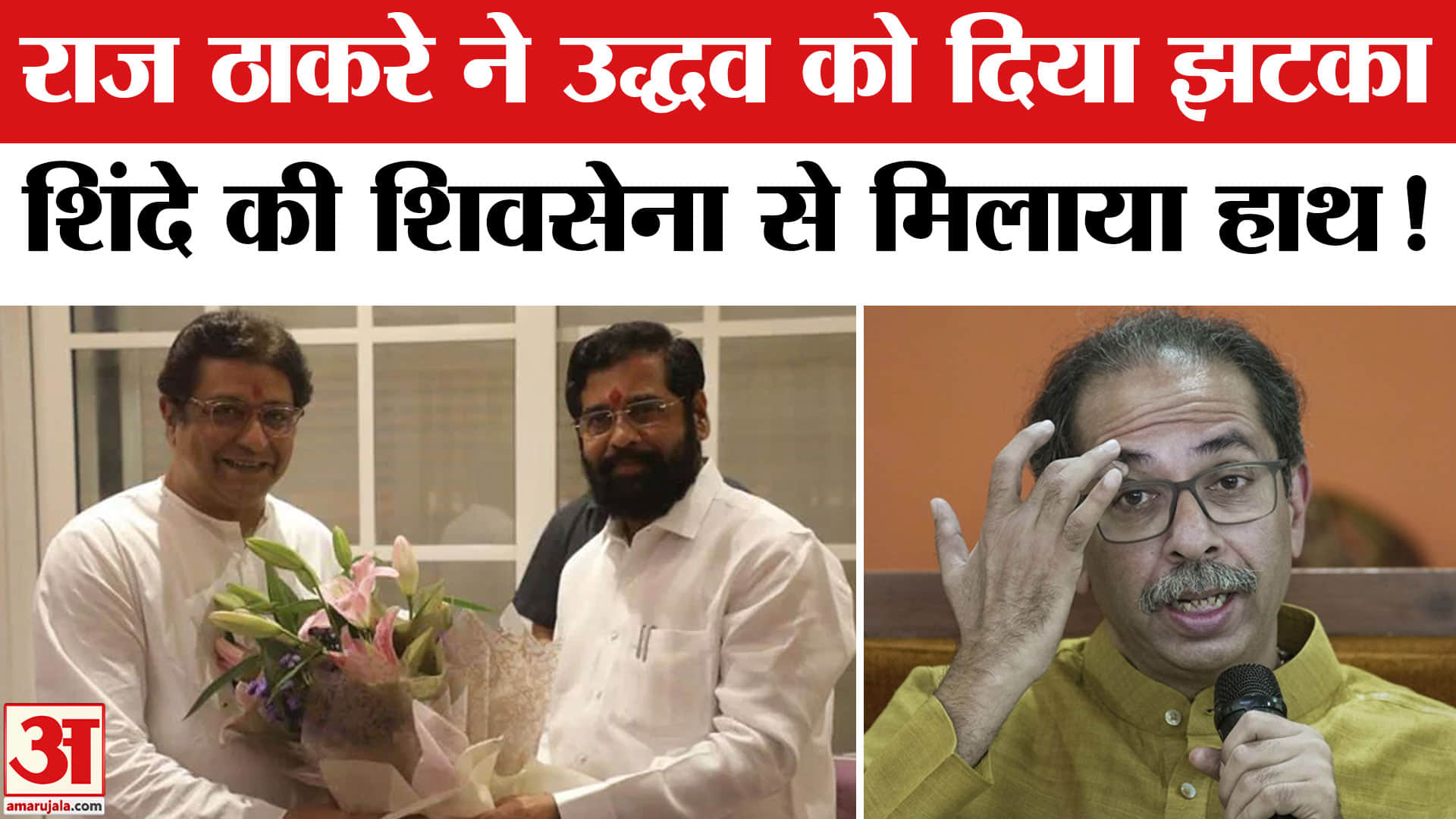 राज ठाकरे एकनाथ शिंदे