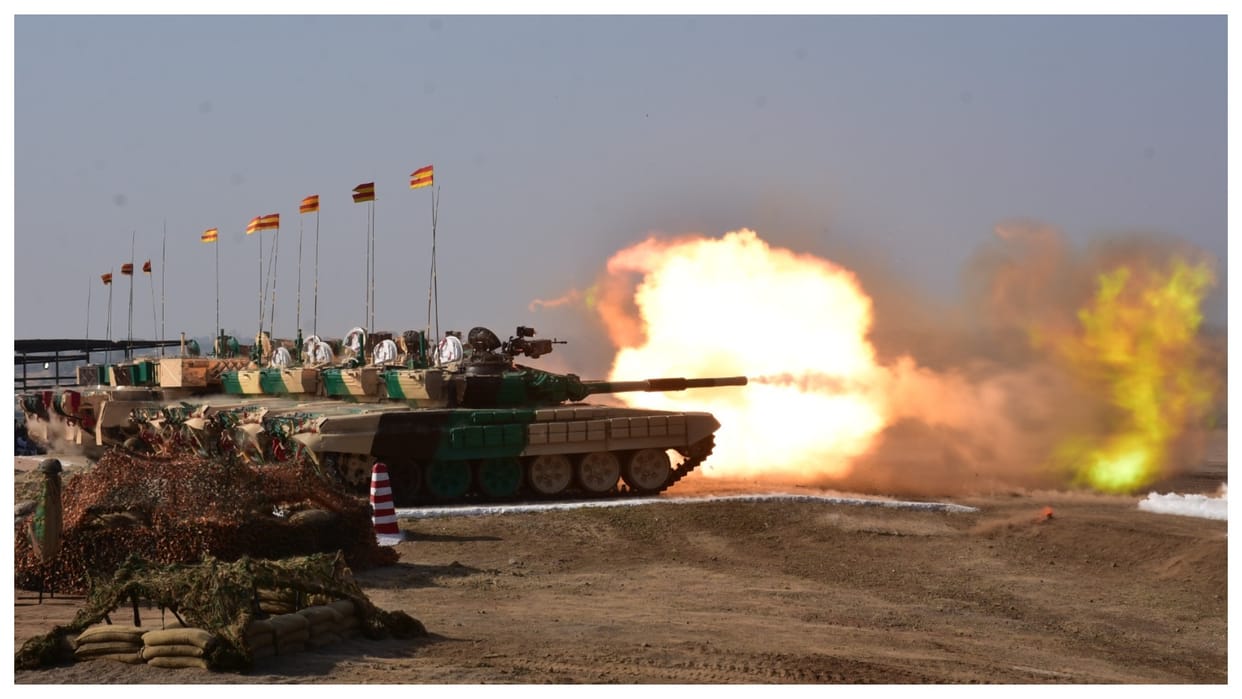 Indian Army showcases prowess in Exercise Topchi K-9 Vajra and Pinaka systems demonstrating their capabilities