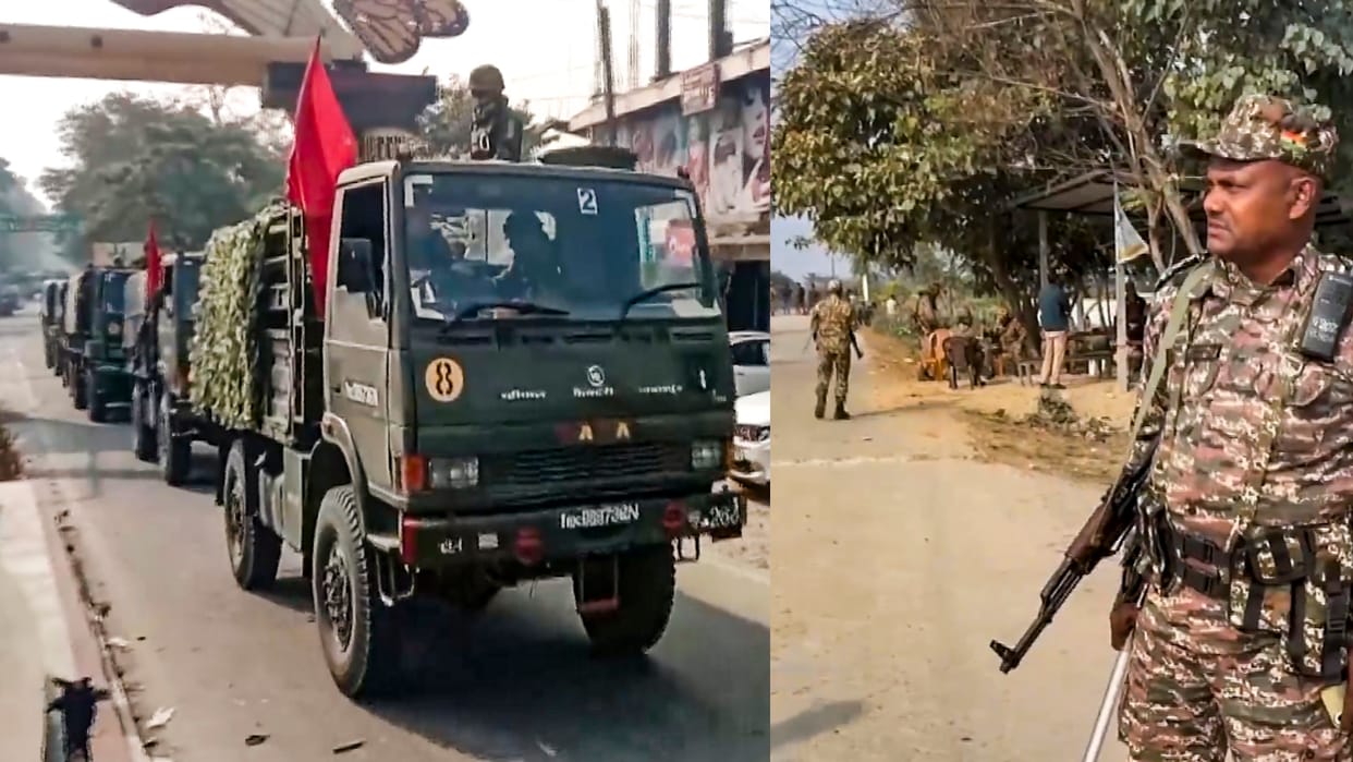 Assam: Army conducts flag march in violence hit Kokrajhar villagers leave their homes out of fear