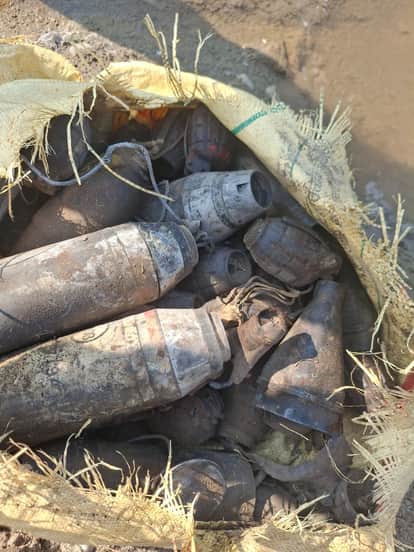 A huge cache of rusted weapons has been found in Ramgarh sector of Samba.