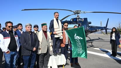 Heli taxi service launched from Sanjauli helipad, inaugurated by cm Sukhu; know the fare and complete schedule