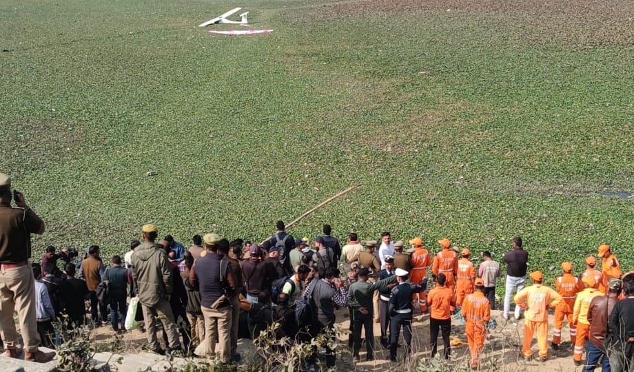 Army helicopter crashes near KP College, two people rescued