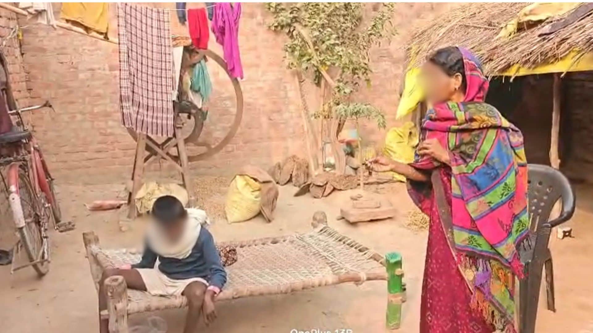 Ghazipur News of mother crying as she recounted ordeal of her disabled son who had fever