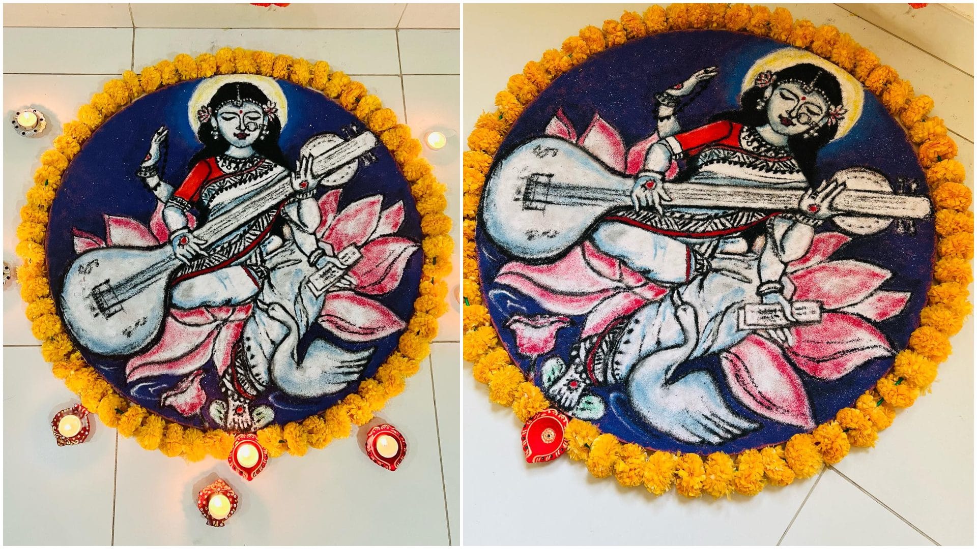 Basant Panchami 2026 Rangoli Design Latest Rangoli Design Images