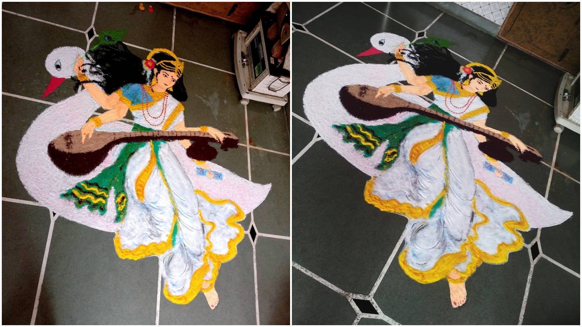 Basant Panchami 2026 Rangoli Design Latest Rangoli Design Images