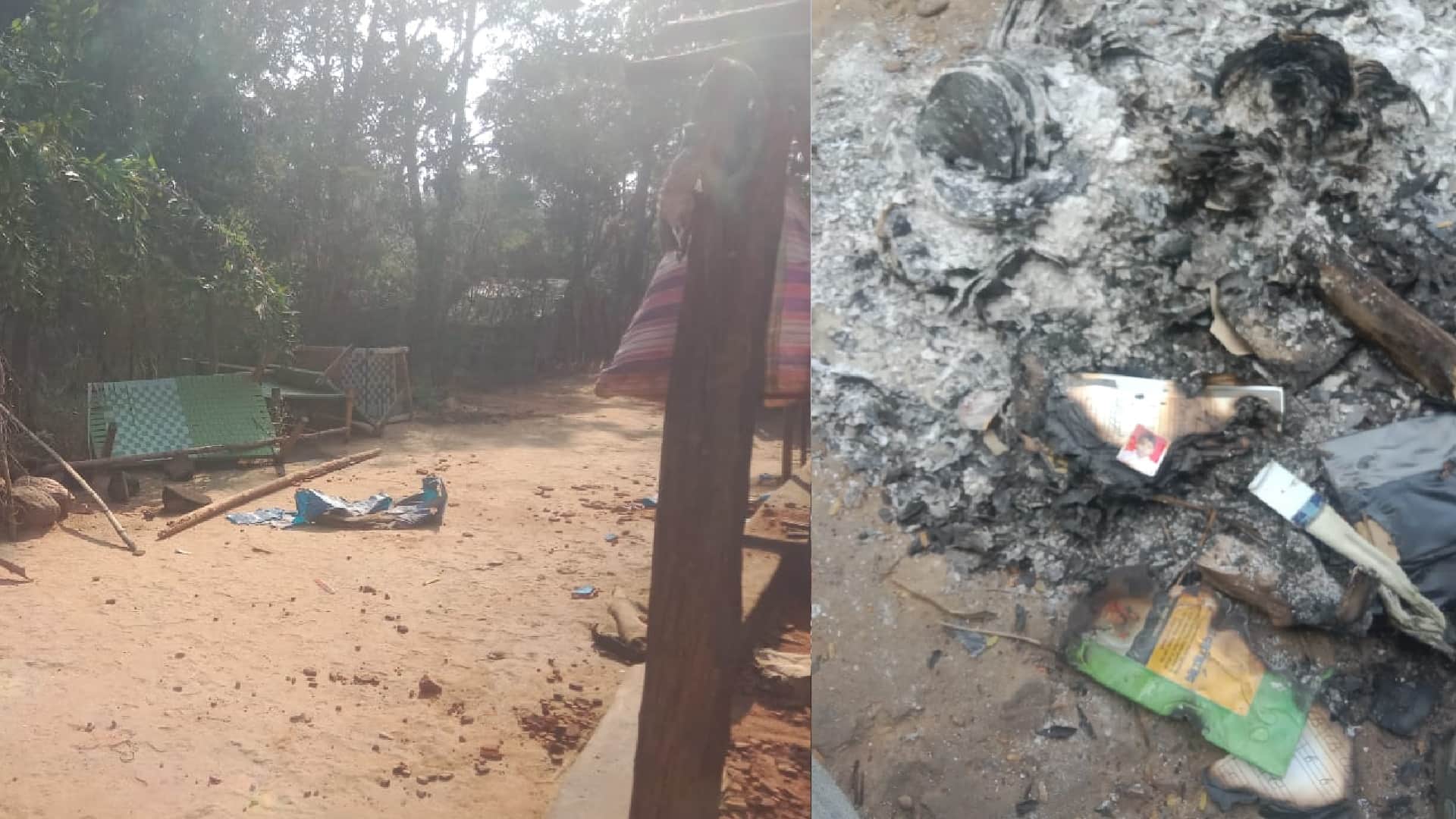 मकान को उजाड़ा, दस्तावेज जलाये