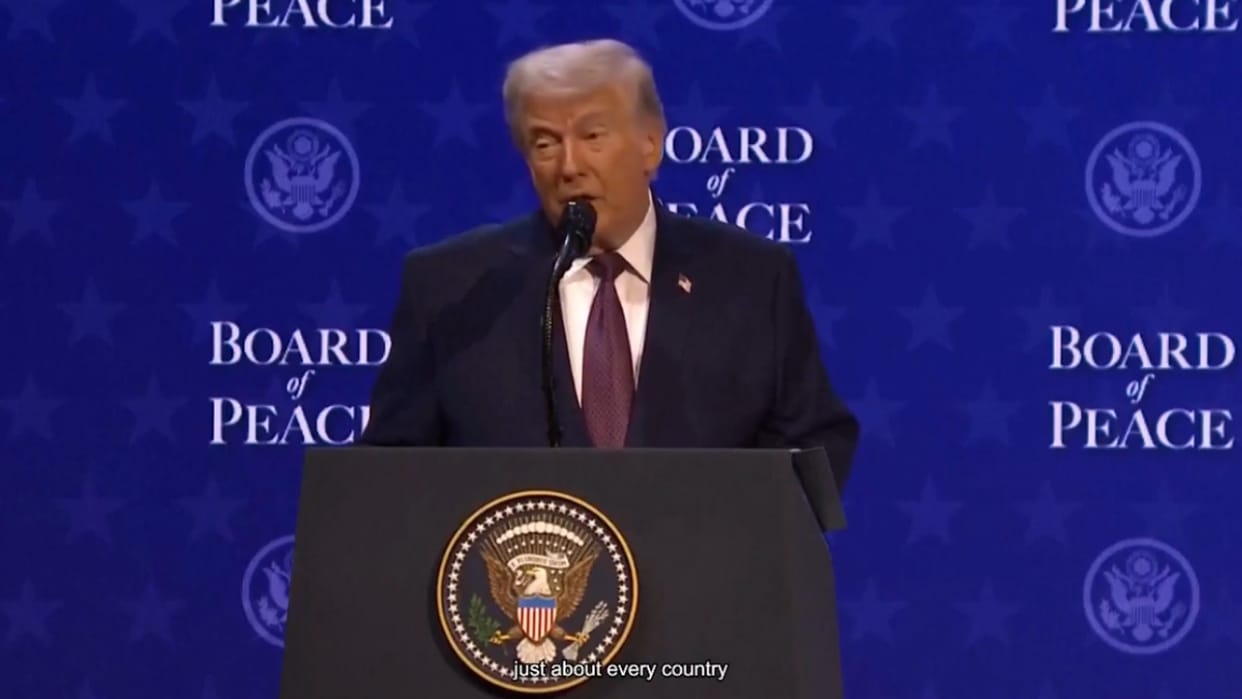 Davos WEF 2026 President Donald Trump shows significant bruising on his hand know its causes
