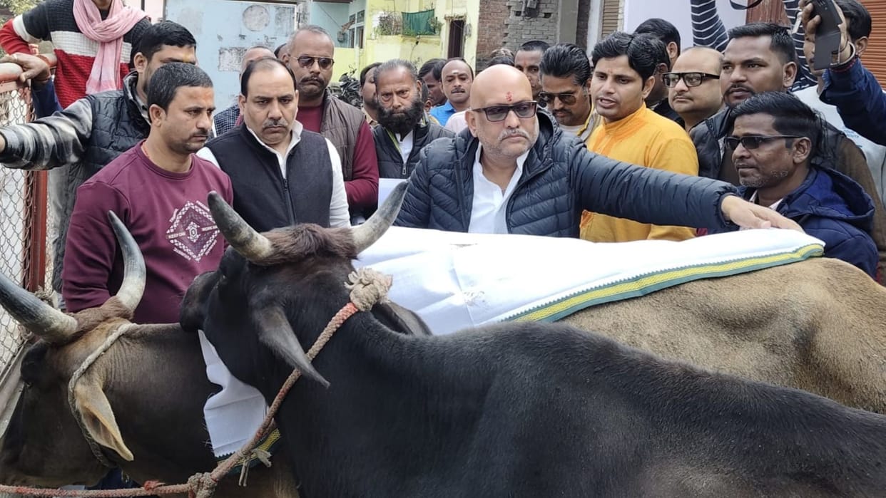 UP Politics Modi-Yogi government is anti-Sanatan Ajay Rai takes dig in Kashi says beef is being traded