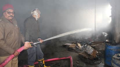 Fire breaks out in cardboard factory