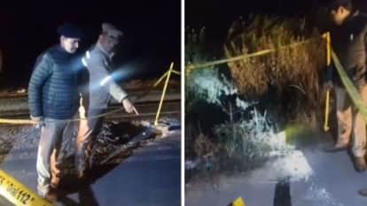 Police vehicle rammed by pickup truck firing ensued two smugglers arrested an encounter in sonbhadra