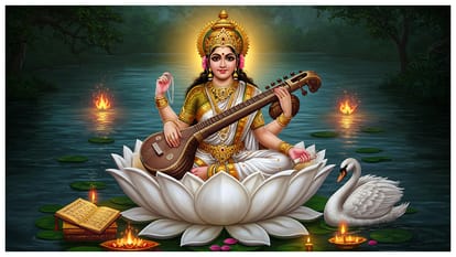 Basant Panchami 2026 Katha Story of Goddess Saraswati to Bring Wisdom and Prosperity in hindi
