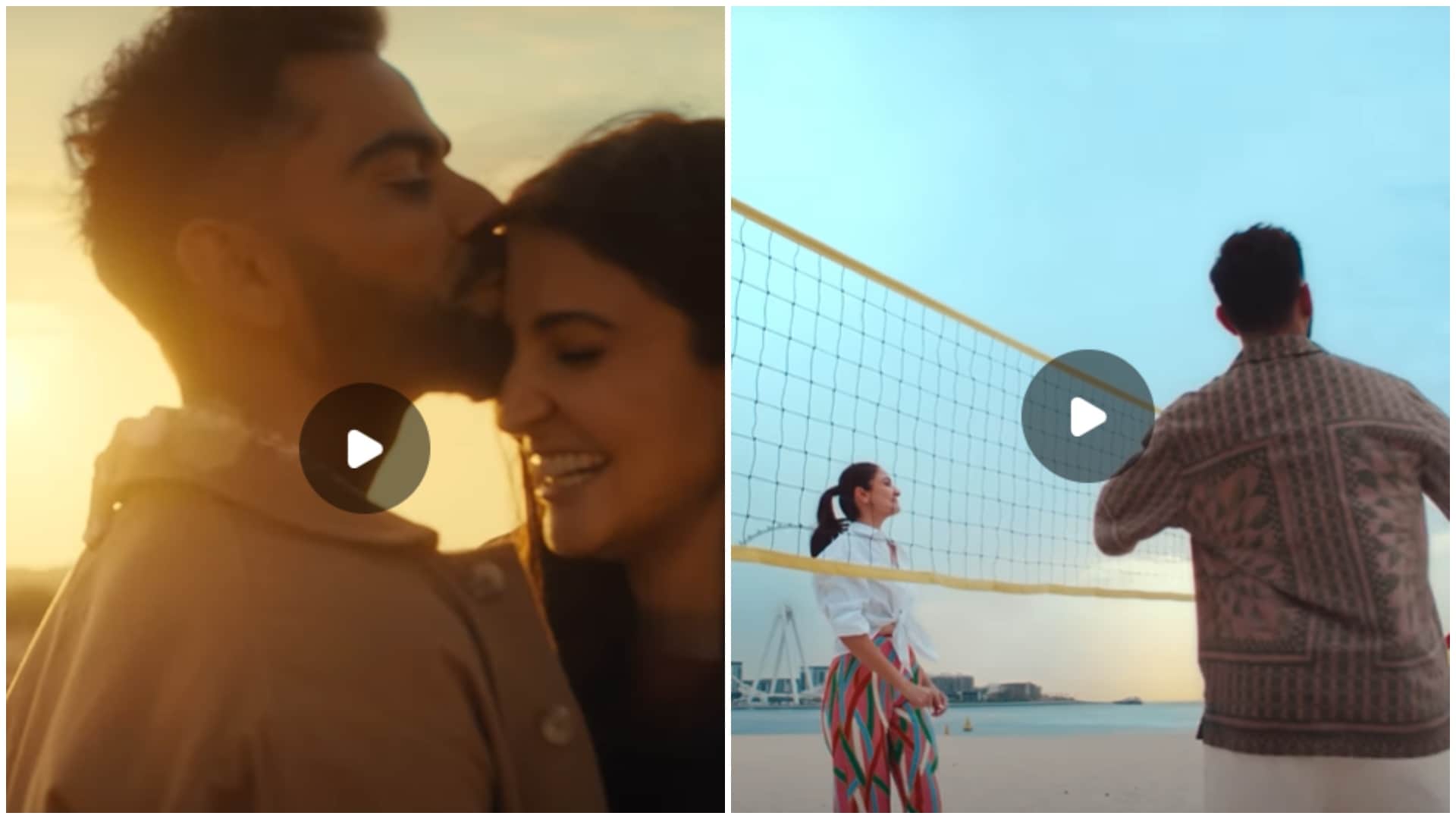 Virat Kohli Anushka Romantic Video Dubai Tour Spending quality time Chole Bhature Dish Desi Style