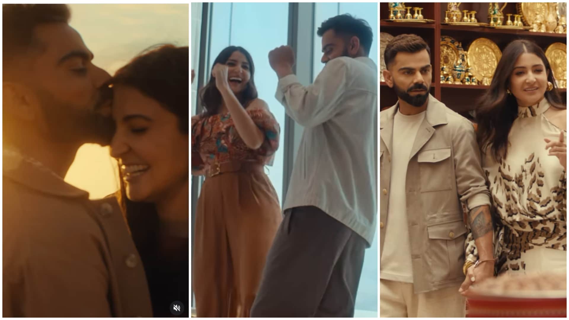 Virat Kohli Anushka Romantic Video Dubai Tour Spending quality time Chole Bhature Dish Desi Style