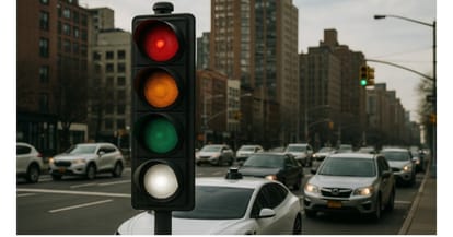 White Traffic Light