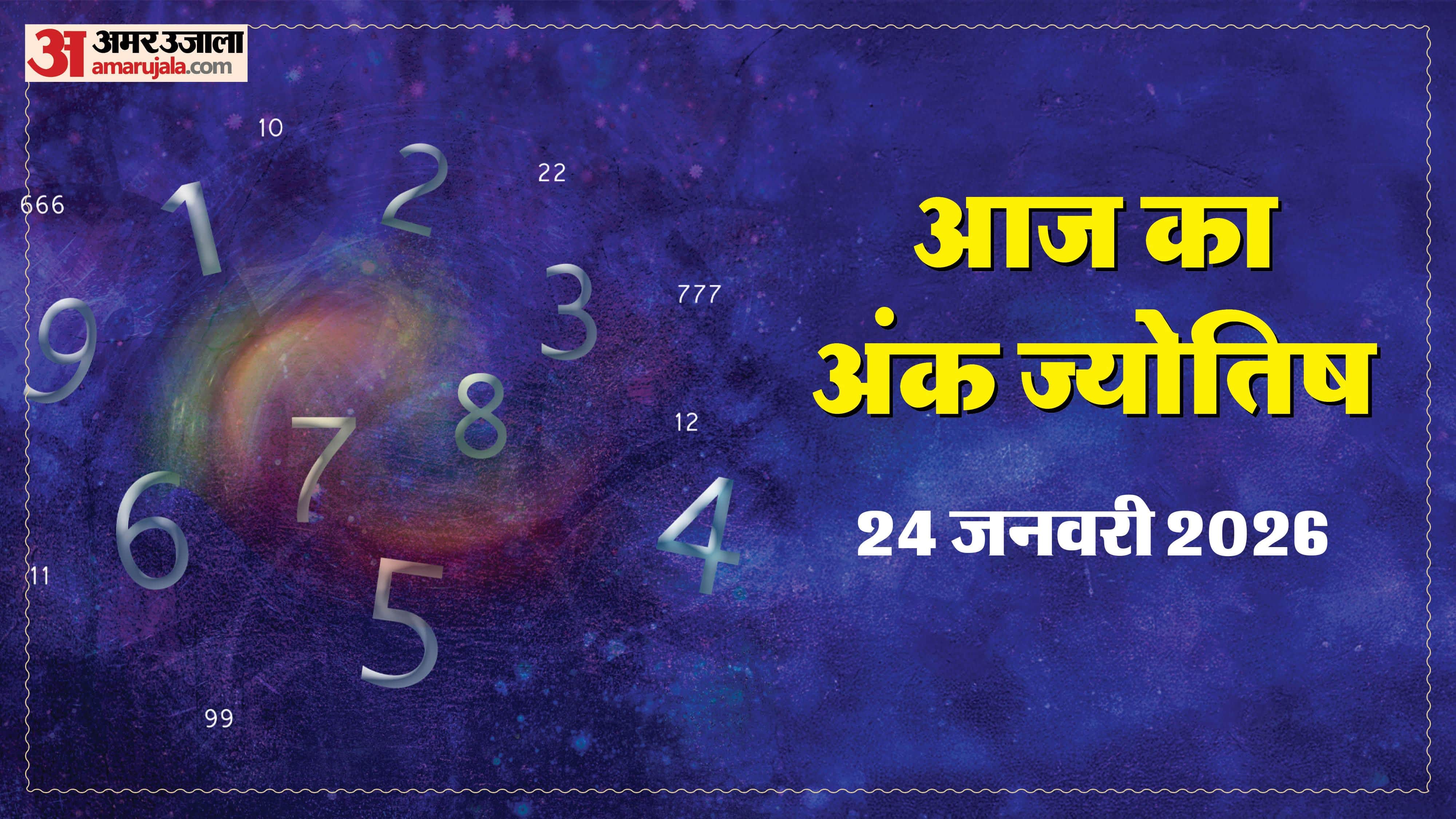 Today Numerology Prediction 24 January 2026 Aaj Ka Ank Jyotish in hindi