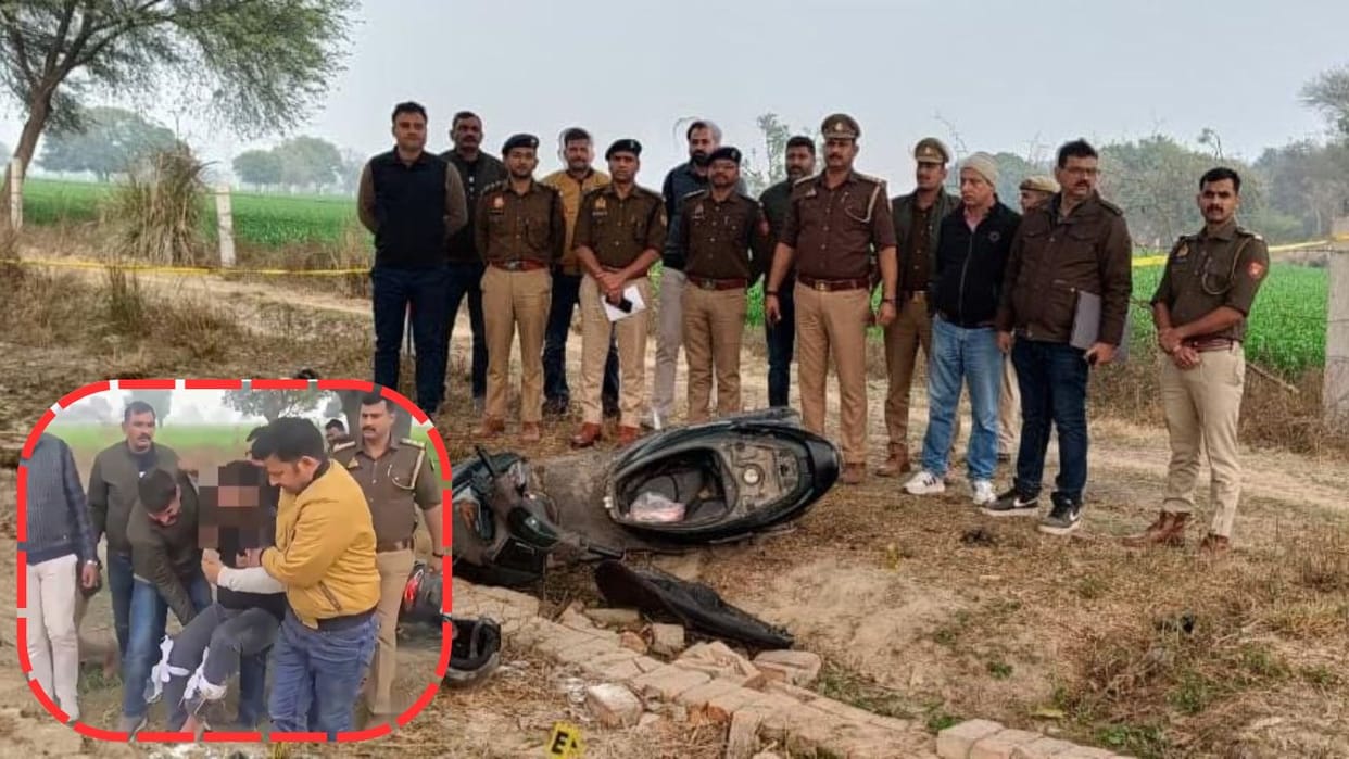 criminal ran away after snatching pistol from Delhi Police was arrested during encounter in Firozabad