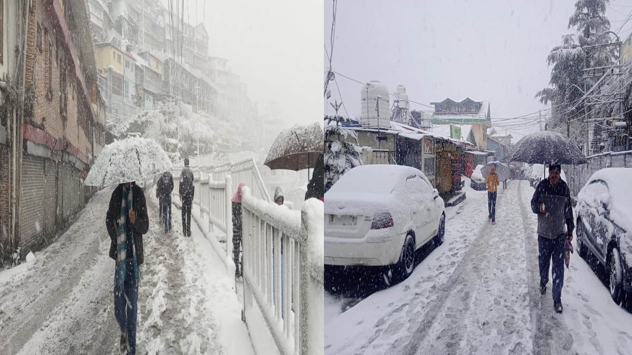 Himachal Pradesh Weather Forecast: Snowfall in Shimla, Manali First Snow of the Season HP Mausam