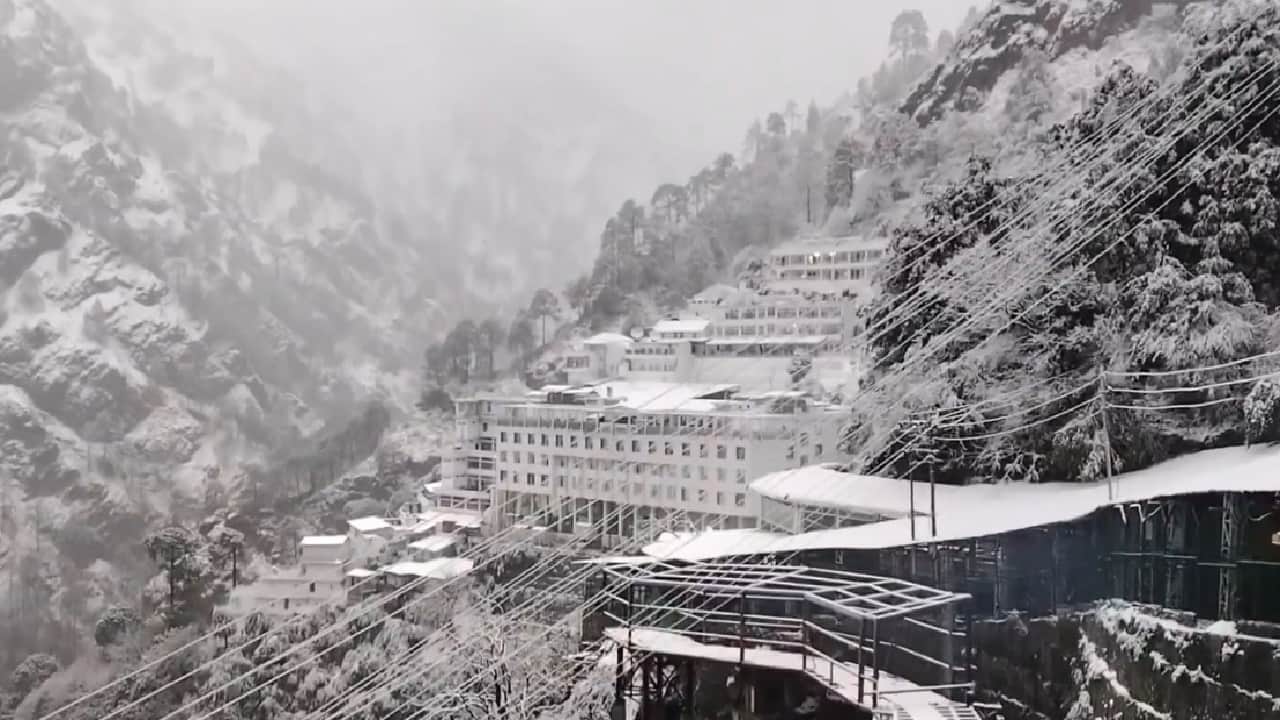 Heavy snowfall in mountains Snow fell from Jammu and Kashmir Himachal pradesh to Uttarakhand