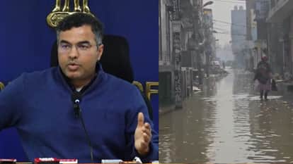 Minister Pravesh Verma held press conference and enumerated development works in Kirari waterlogging