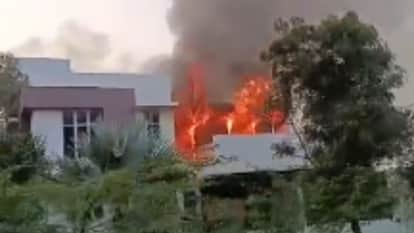 Model house in Ballari layout set on fire BJP MLAs kin alleges attack