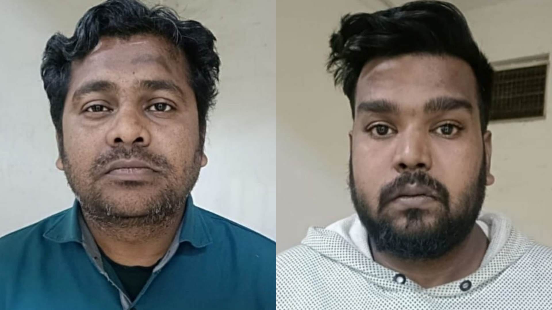 पुलिस की गिरफ्त में आरोपी।