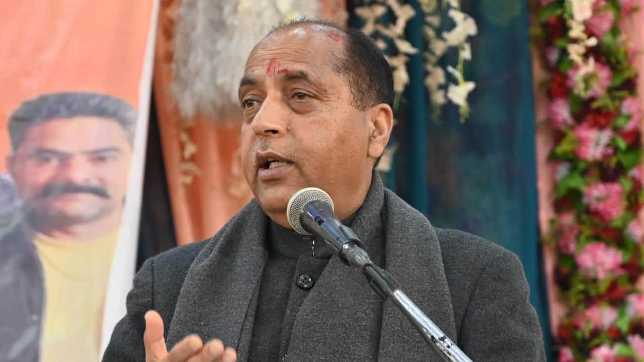 पूर्व मुख्यमंत्री एवं नेता प्रतिपक्ष जयराम ठाकुर