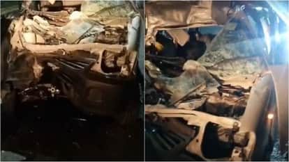 Sirohi News: Fatal road accident on Abu Road four-lane, Eco car rams into moving trailer, driver killed