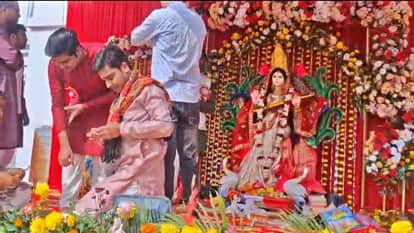 Saraswati Puja being celebrated with devotion and enthusiasm at JLNMCH, premises are beautifully decorated