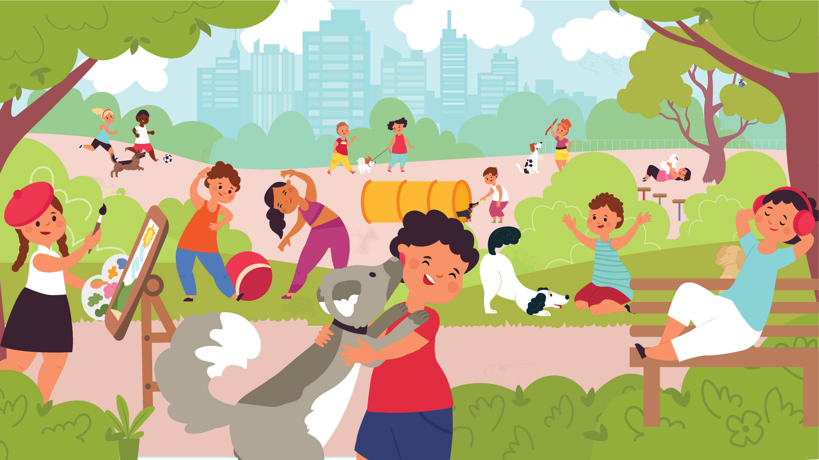 Optical Illusion brain test can you spot dog in 15 Seconds Brain Teaser Image