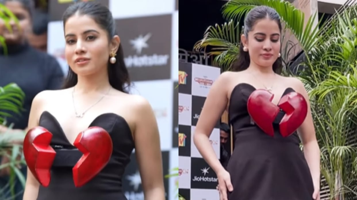 Uorfi Javed Dress With Broken Heart Viral Video Fans Praise Her Creativity