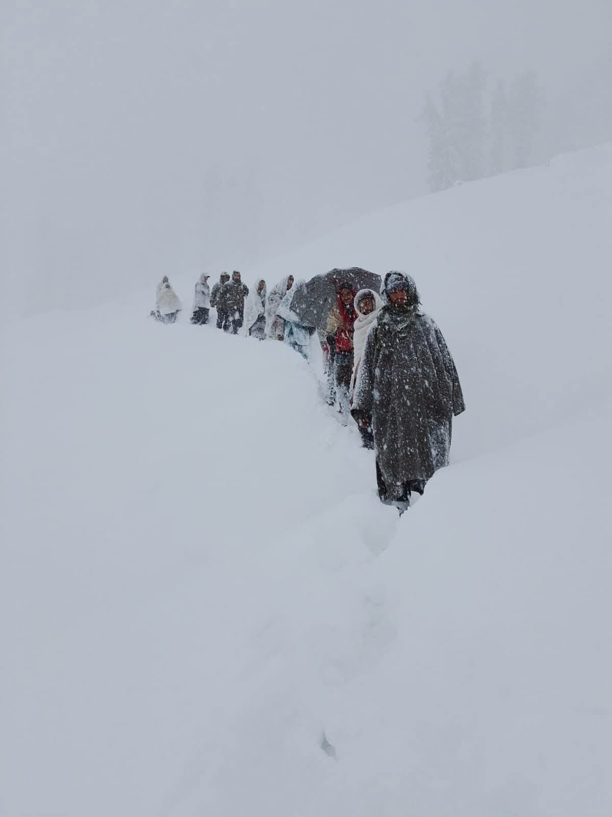 Udhampur Police Successfully Rescue 12 Persons Stranded Due to Heavy Snowfall in Upper Ridges