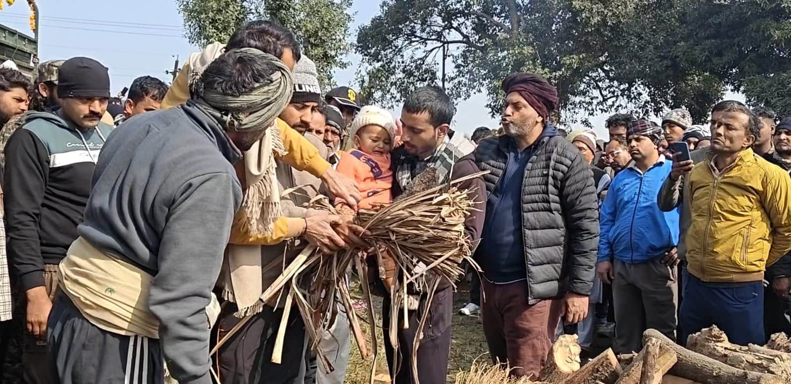 One-year-old son lit funeral pyre of his father Rinkhil sacrificed in Doda