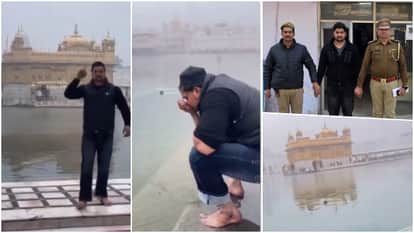 A man has been arrested for allegedly engaging in objectionable behavior in the holy sarovar at Golden Temple