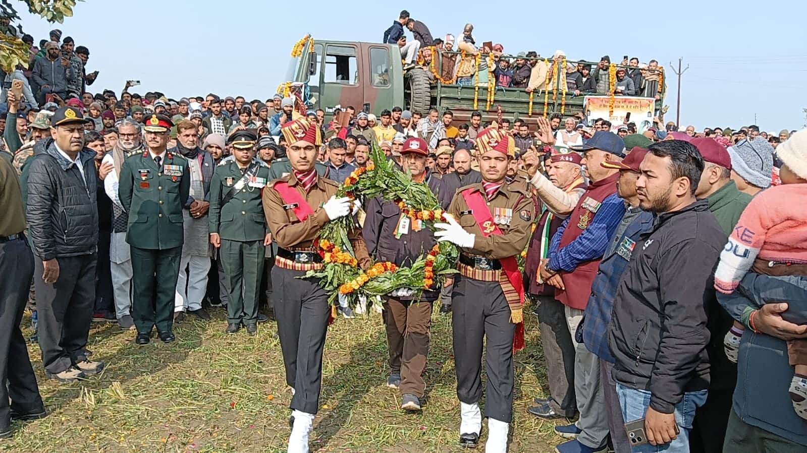 One-year-old son lit funeral pyre of his father Rinkhil sacrificed in Doda