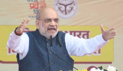 UP: Amit Shah blew the election bugle from Lucknow, praised the CM from the stage; said, "Modi on top, Yogi be