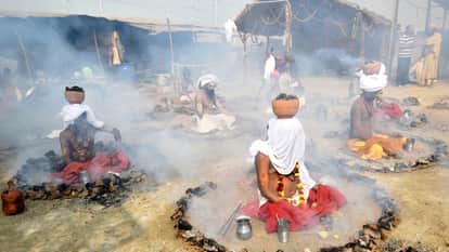 UP News: Sadhus Begin Panchdhuni Sadhana at Tapasvi Nagar Know Its Spiritual Significance