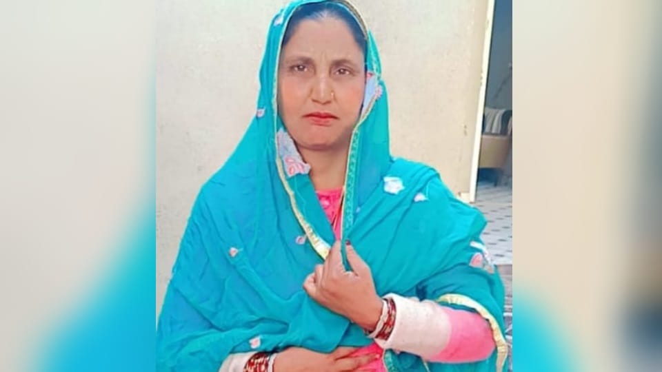 woman died in accident in sunam