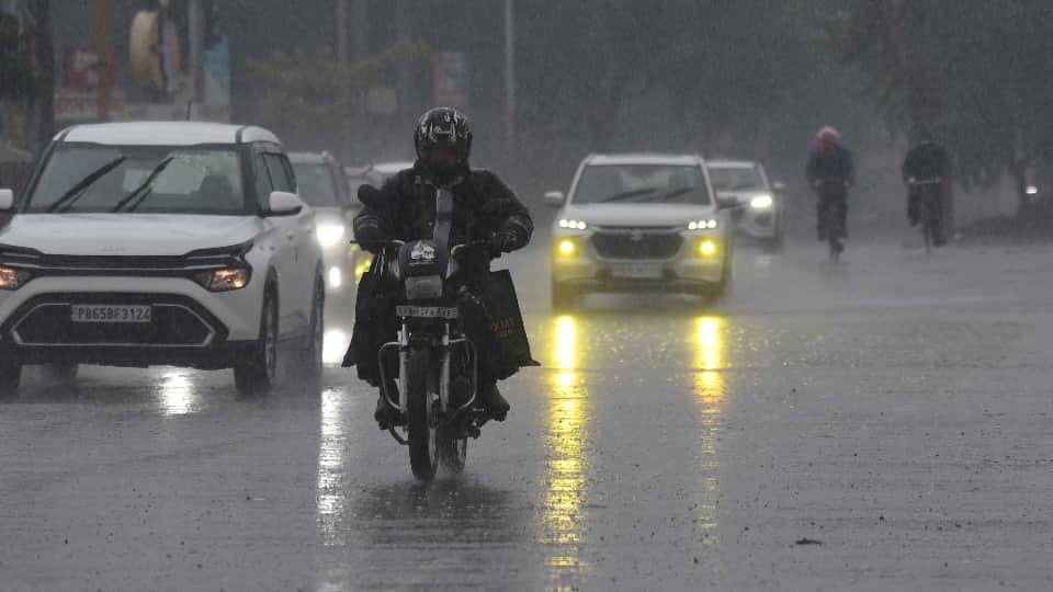 Punjab drenched by monsoon Mercury drops Yellow Alert for heavy rain