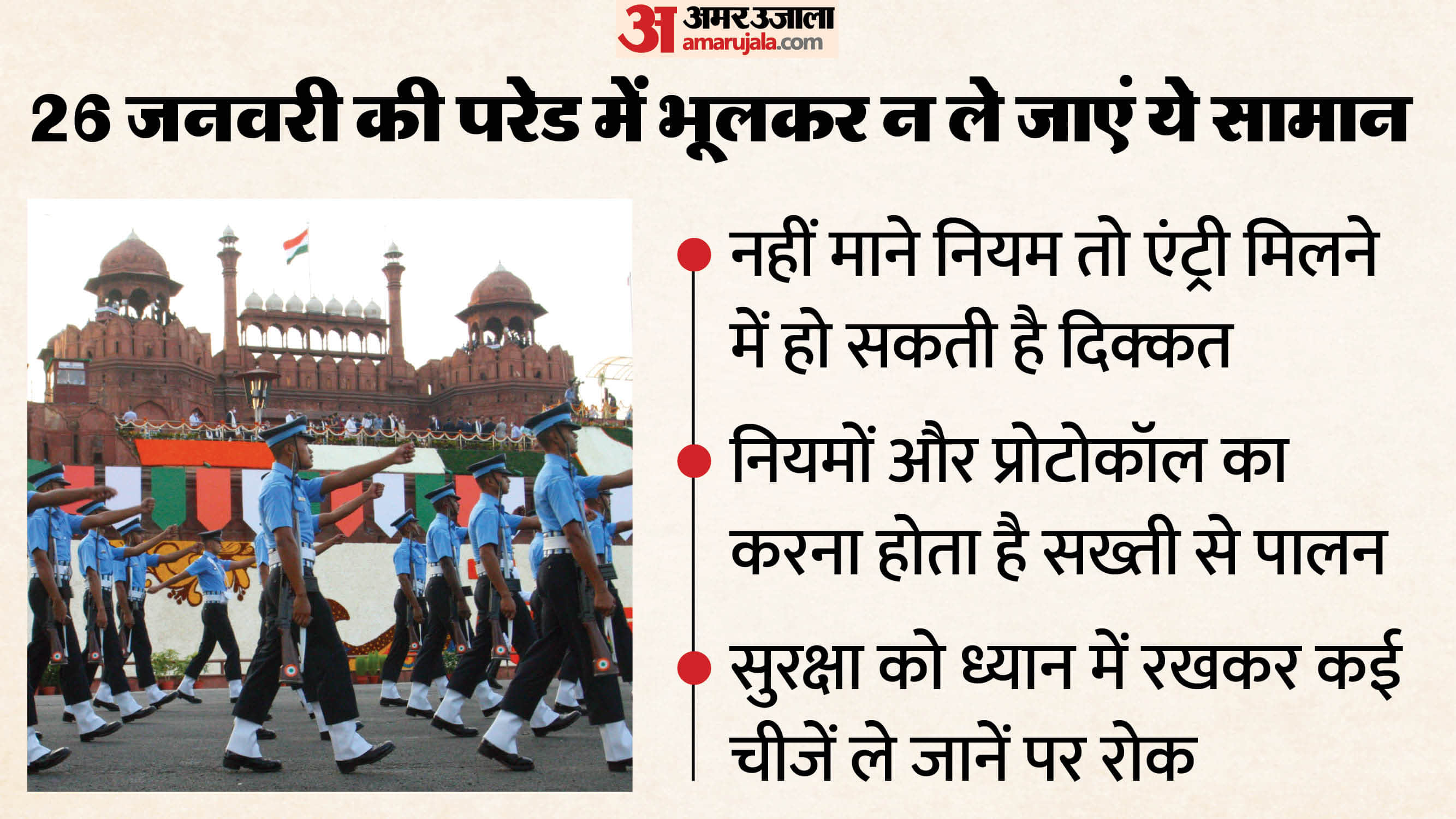 Republic Day 2026 Parade Guidelines: Items Not to Carry to Parade 26 January Rules Explained in Hindi