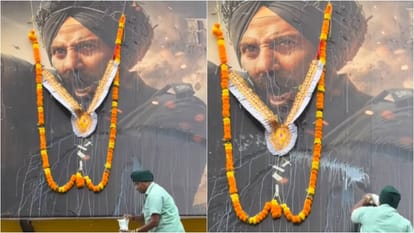 सनी देओल के पोस्टर पर फैन ने चढ़ाया दूध