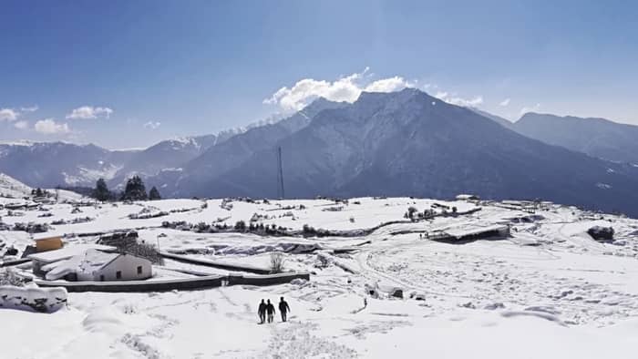 Snowfall adds to charm tourist spots buzz with tourists Uttarakhand Kedarnath Auli Watch Snowfall picture
