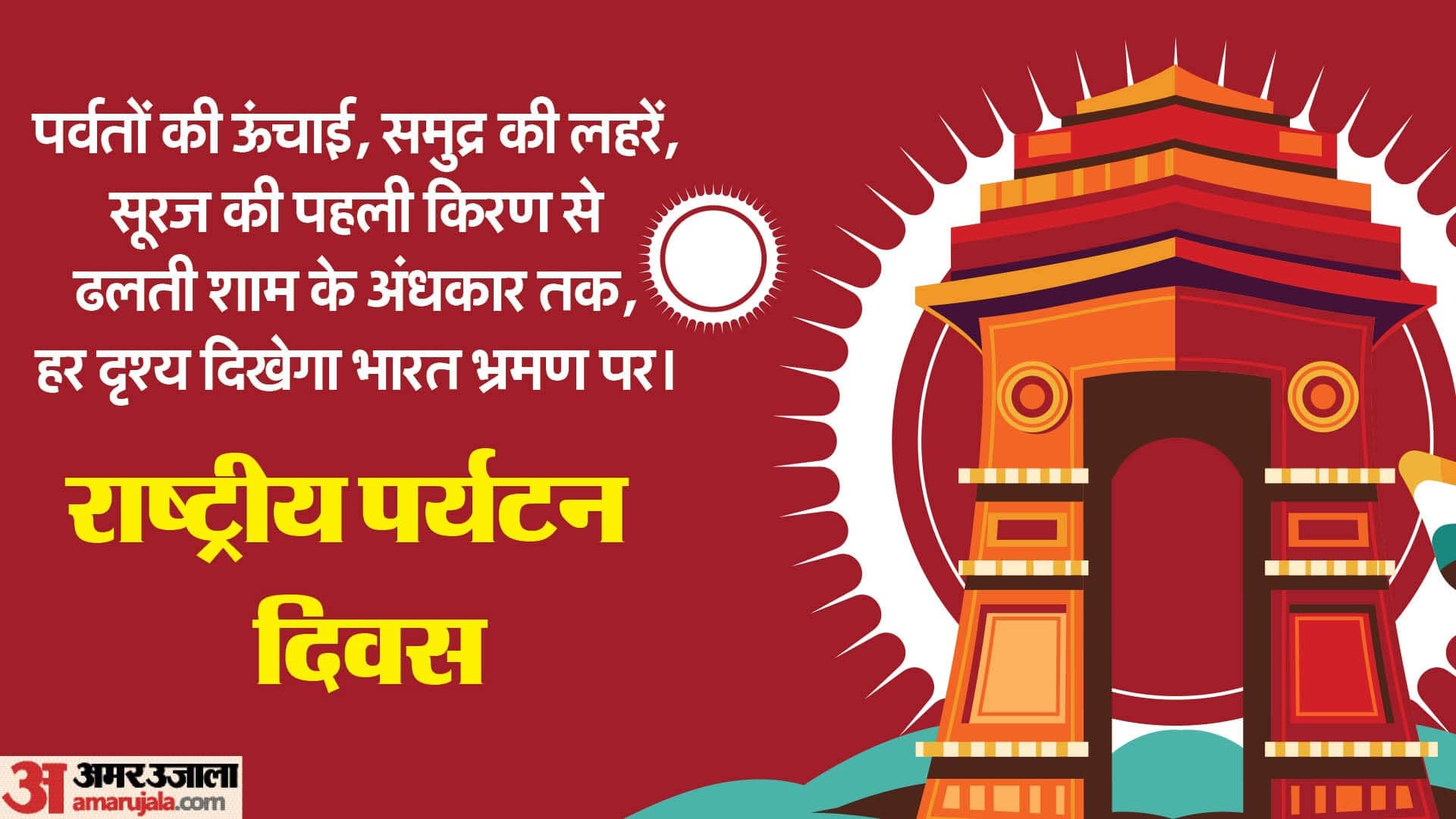 National Tourism Day 2026 Wishes Quotes Slogan Messages Images Wallpapers Whatsapp Facebook Status in hindi