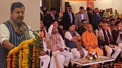 BJP National President Nitin Naveen said in mathura that BJP will win again in up in 2027