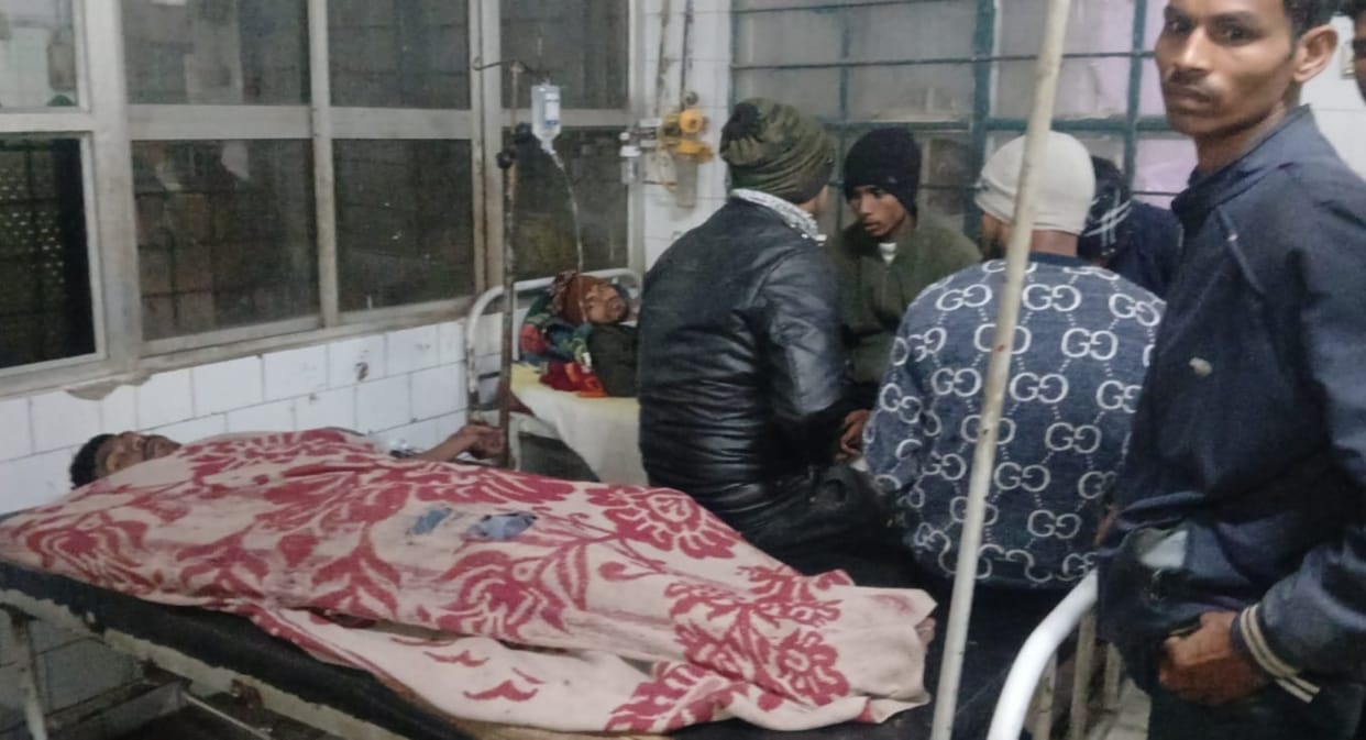 bhagalpur saraswati puja idol immersion violence bomb blast four injured